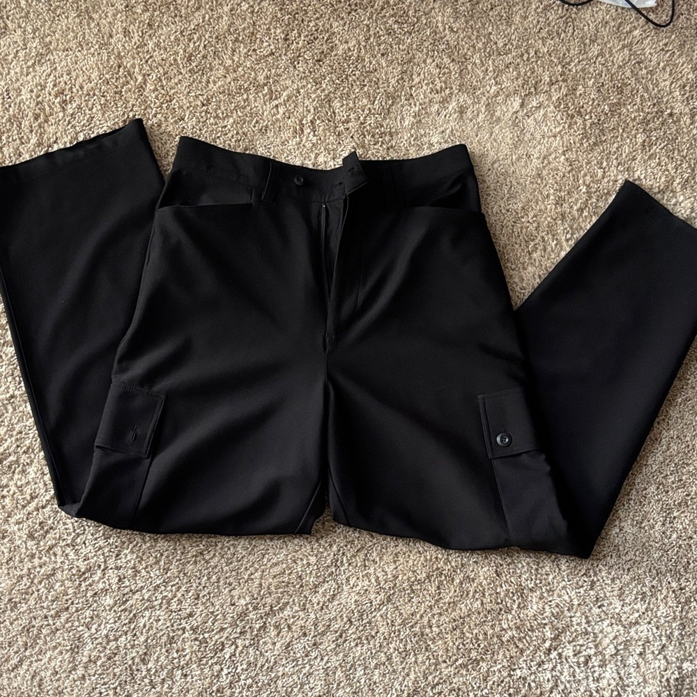Men's Black Cargo Dress Pants size 32 waist